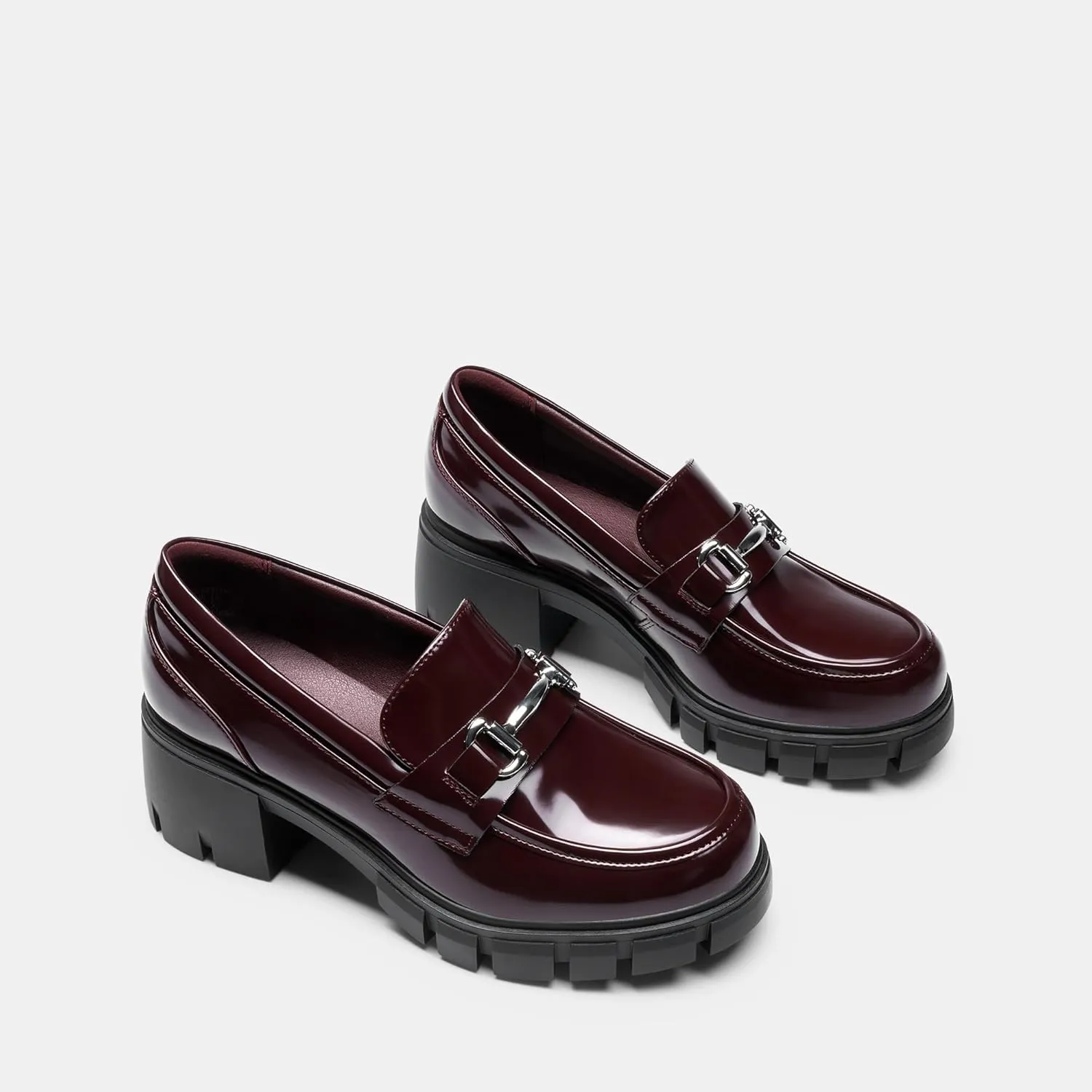 DREAM PAIRS Loafers for Women Platform Chunky Loafers Slip On Casual Shoes