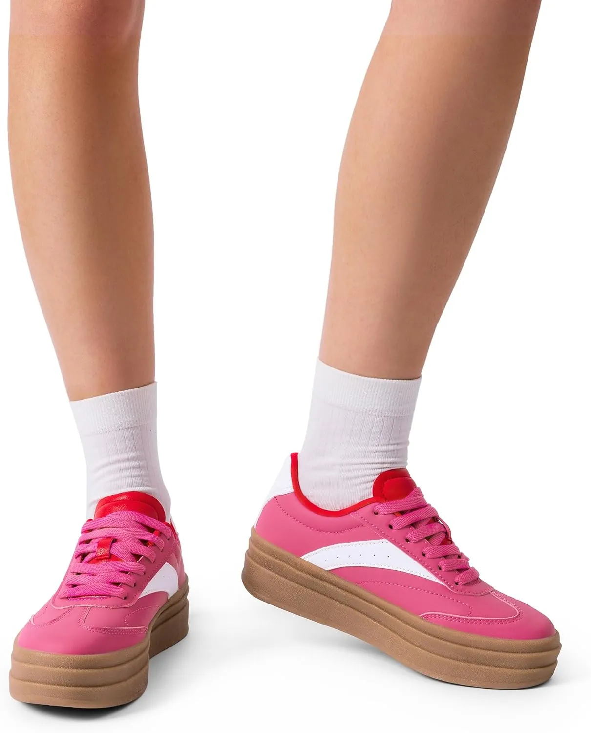 DREAM PAIRS Women's Platform Fashion Sneakers Chunky Casual Tennis Shoes Trendy Sneakers for Women