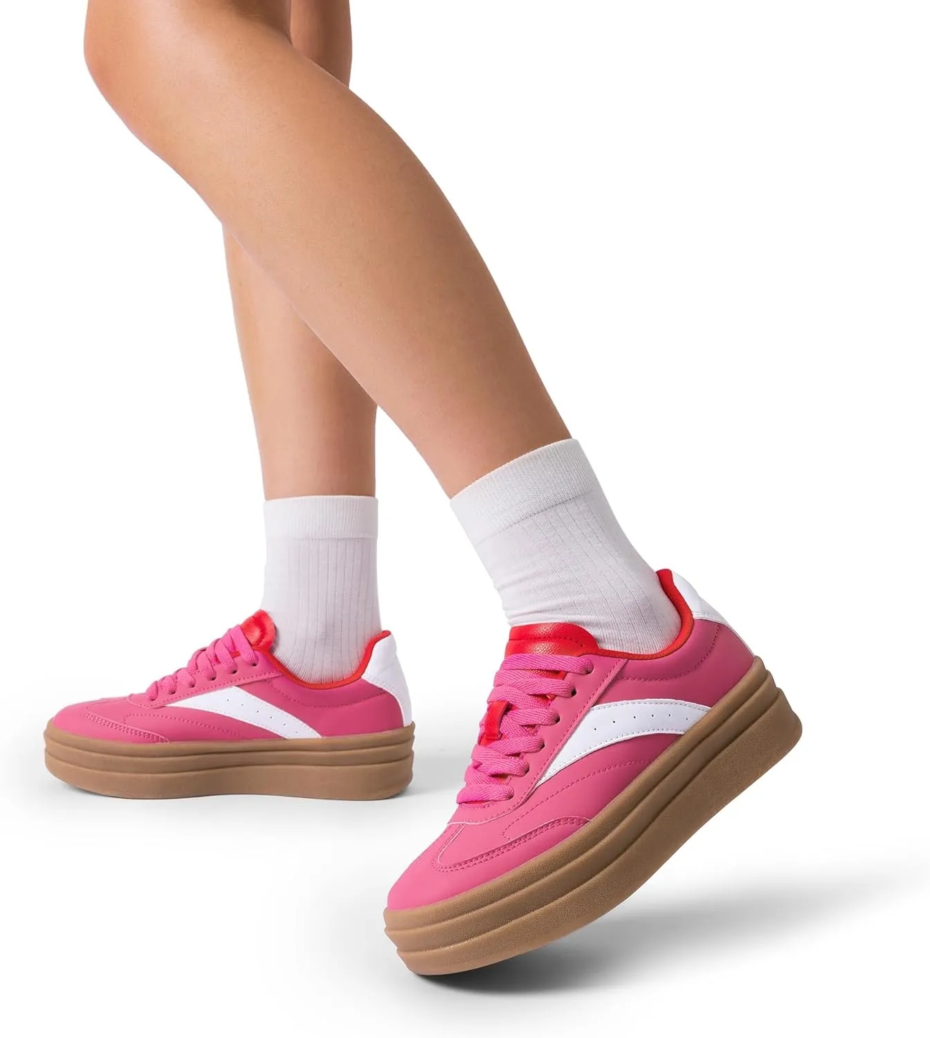 DREAM PAIRS Women's Platform Fashion Sneakers Chunky Casual Tennis Shoes Trendy Sneakers for Women