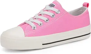 DSWED Toddler Little Kid Sneakers Boys Girls Canvas Shoes Classic Cotton Expandable No Tie Laces Slip On Sneakers