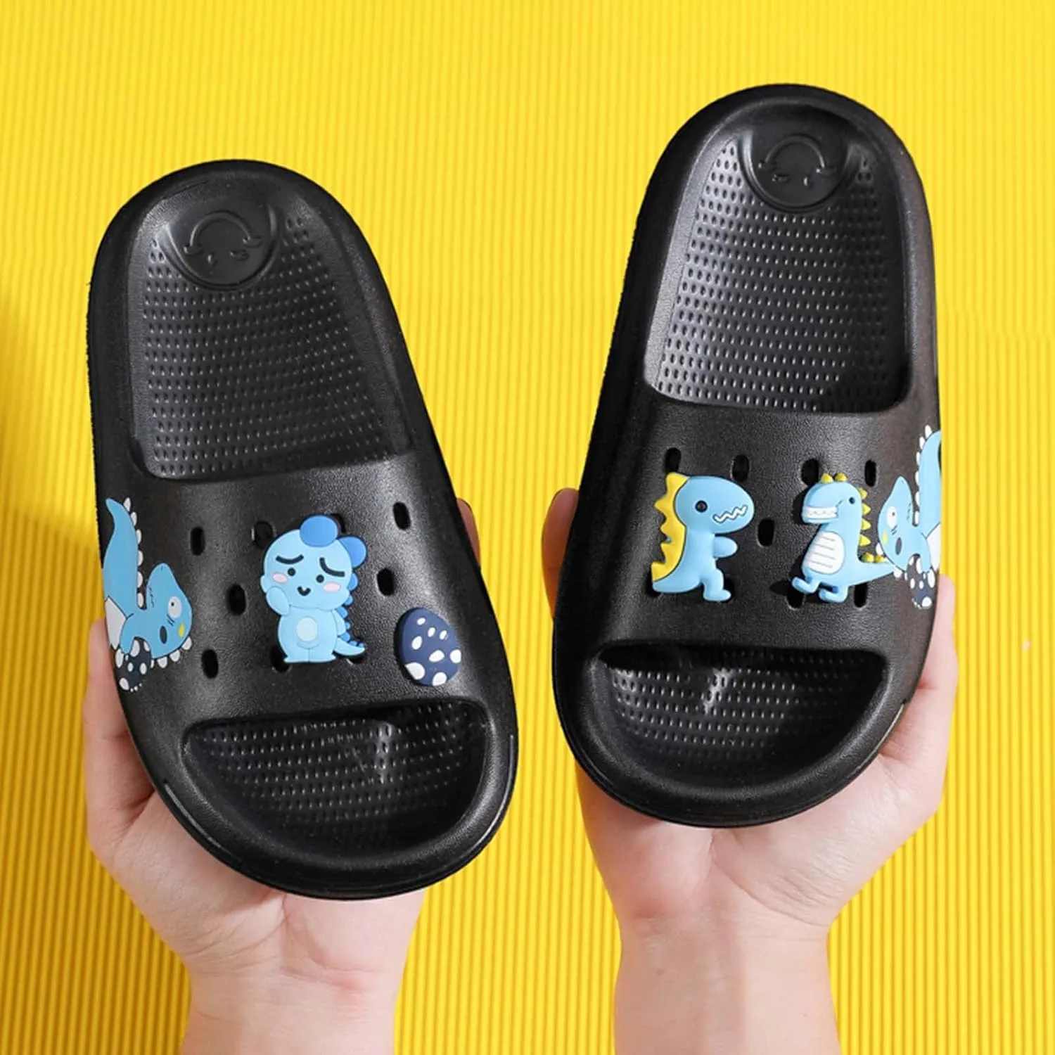 Eliogn Slide Sandals for Boys and Girls Anti-Slip Pillow Slippers Ultra Light Home Slippers Shower Summer Sandals Water Shoes (Little Kid/Big Kid)