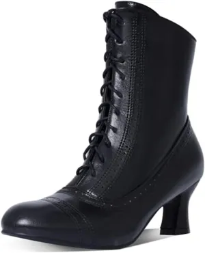 Erocalli Victorian Witch Costume Shoes - Women's Pirate Vintage Boots