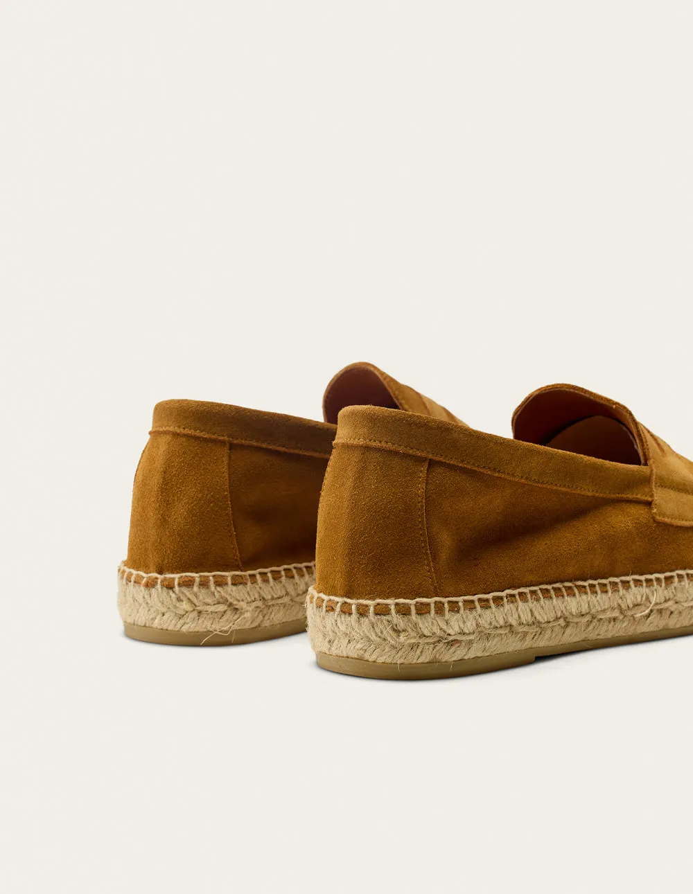 Espadrilles Roméo - Suède cognac