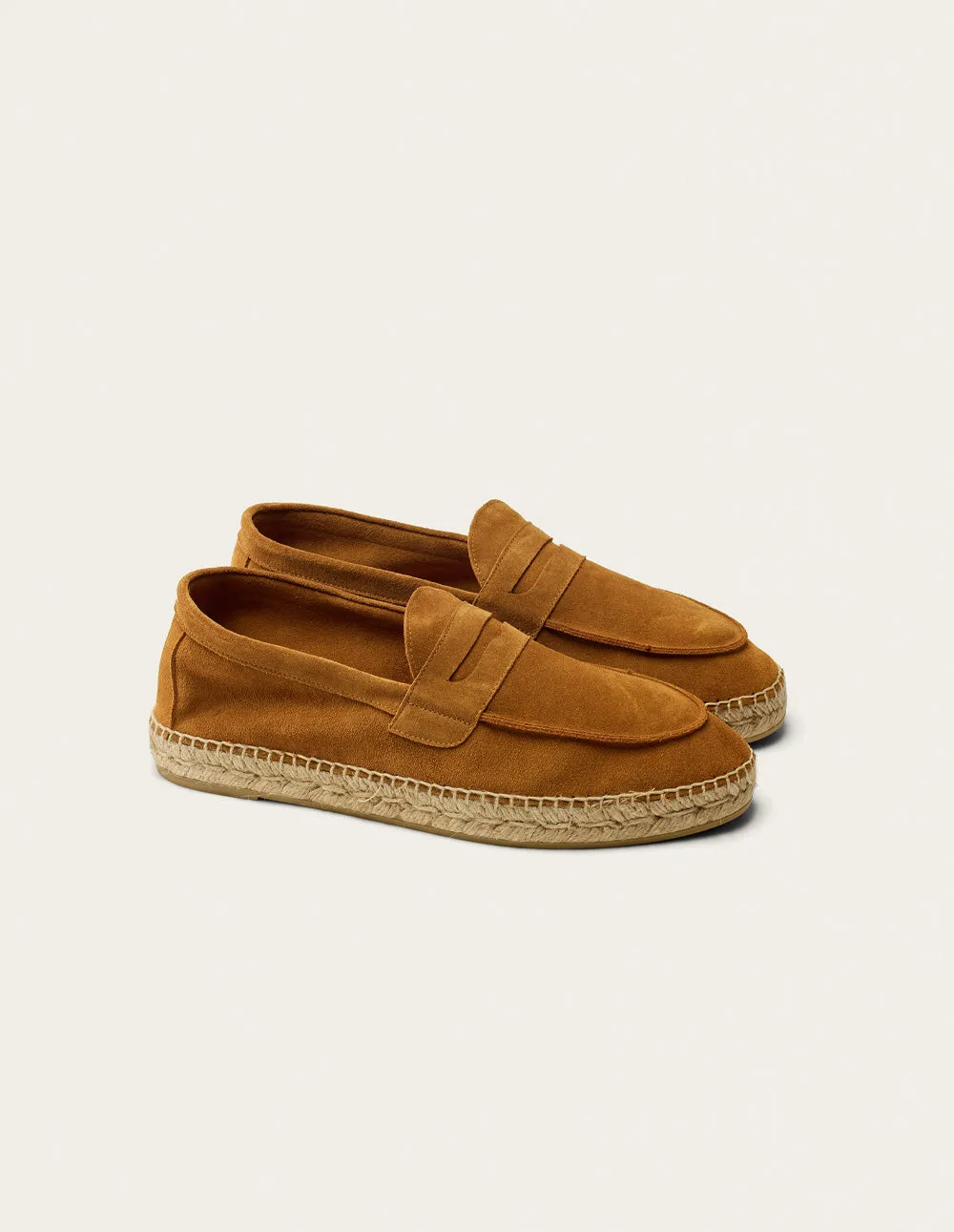 Espadrilles Roméo - Suède cognac