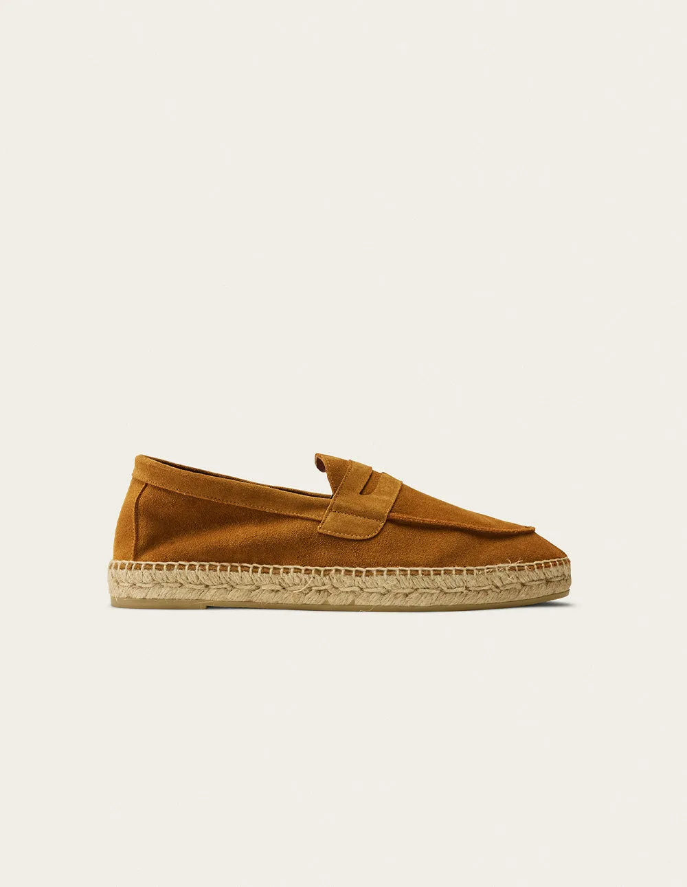 Espadrilles Roméo - Suède cognac