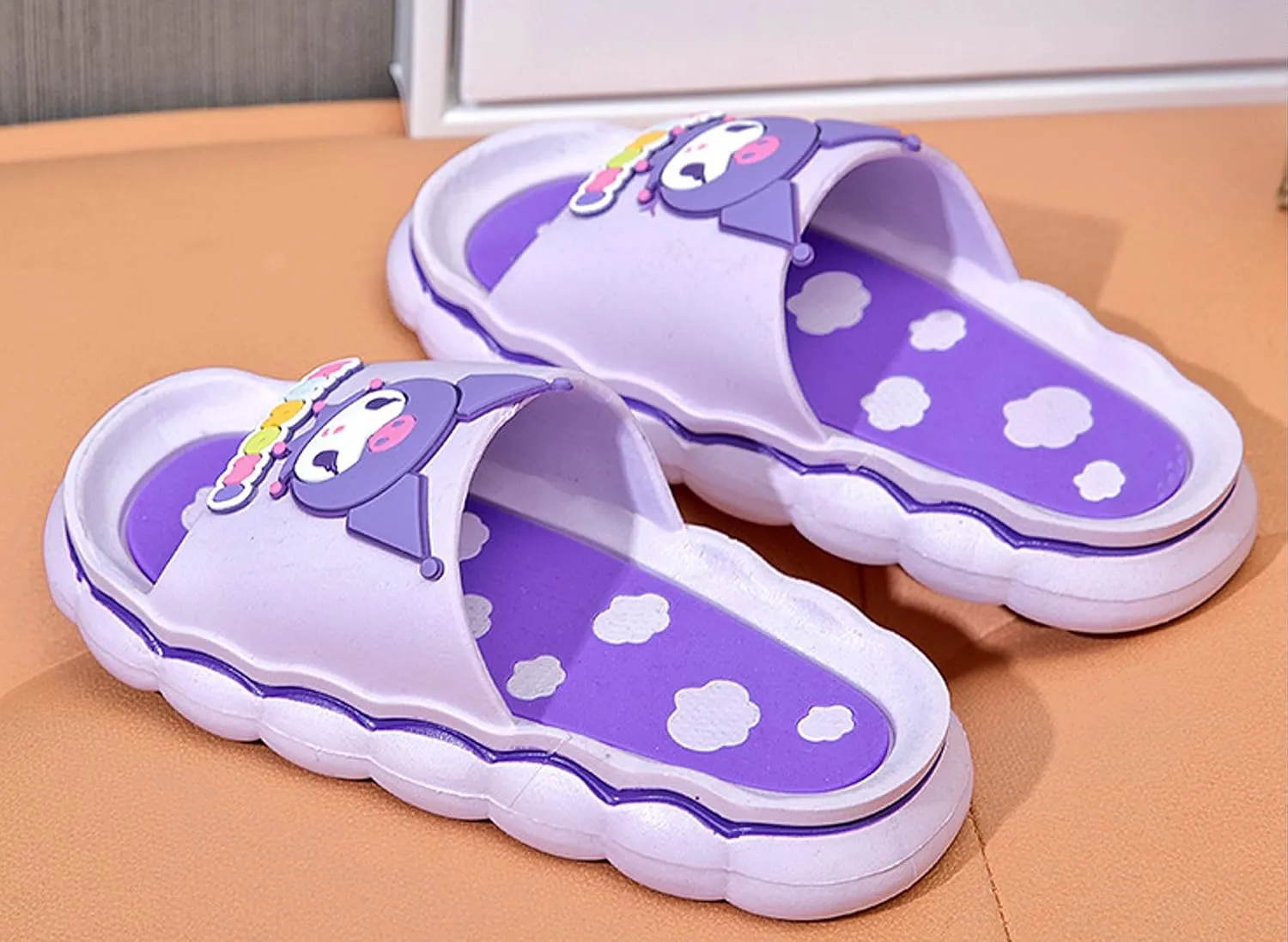 Everyday Delights Kuromi Slides Beach Sandals Slippers for Girls Kids Children