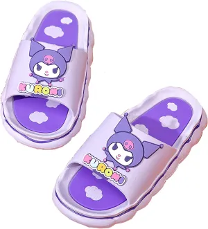 Everyday Delights Kuromi Slides Beach Sandals Slippers for Girls Kids Children