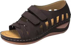 Extra Wide Diabetic Easy Slip On Shoes for Elderly Women Woman Beach Sandals Summer Dressy Platform Wedges for Women Evening Women's Brown Sandals Silver Sandals Women Flat Two Strap Sandals Women