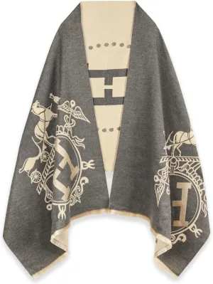 EXTREE Scarfs for Women Pashmina Silky Shawl Wrap for Evening Dressing Blanket Open Front Poncho Cape