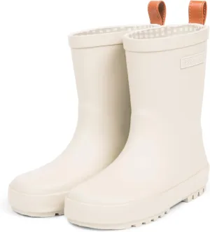 FENDER & CO. Kids' Rain Boots - Natural Rubber, Waterproof, Gingham Cotton Lining, Gender Neutral Color, Slip-Resistant Outsole