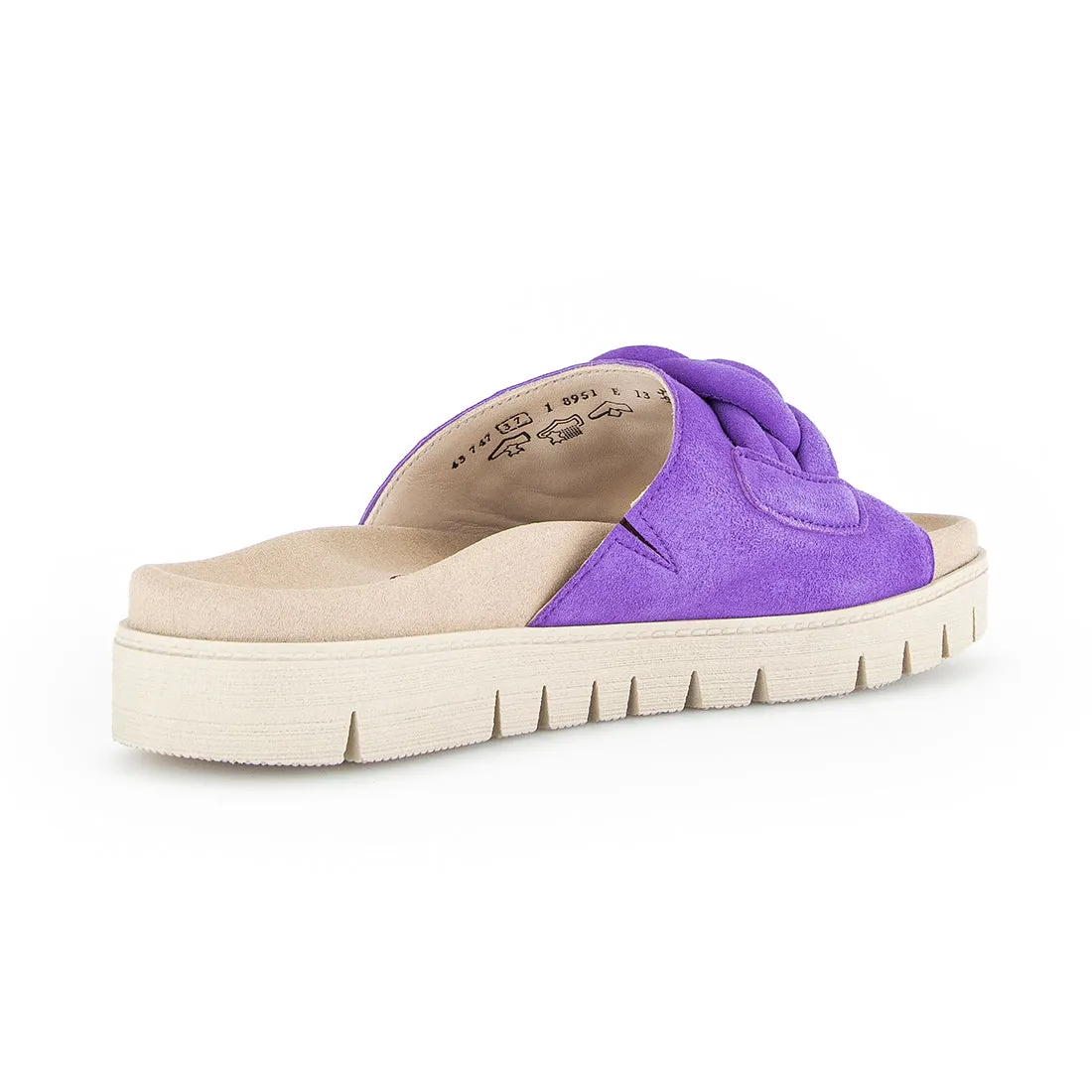 GABOR Lilla ruskind sand al / mules m. flet