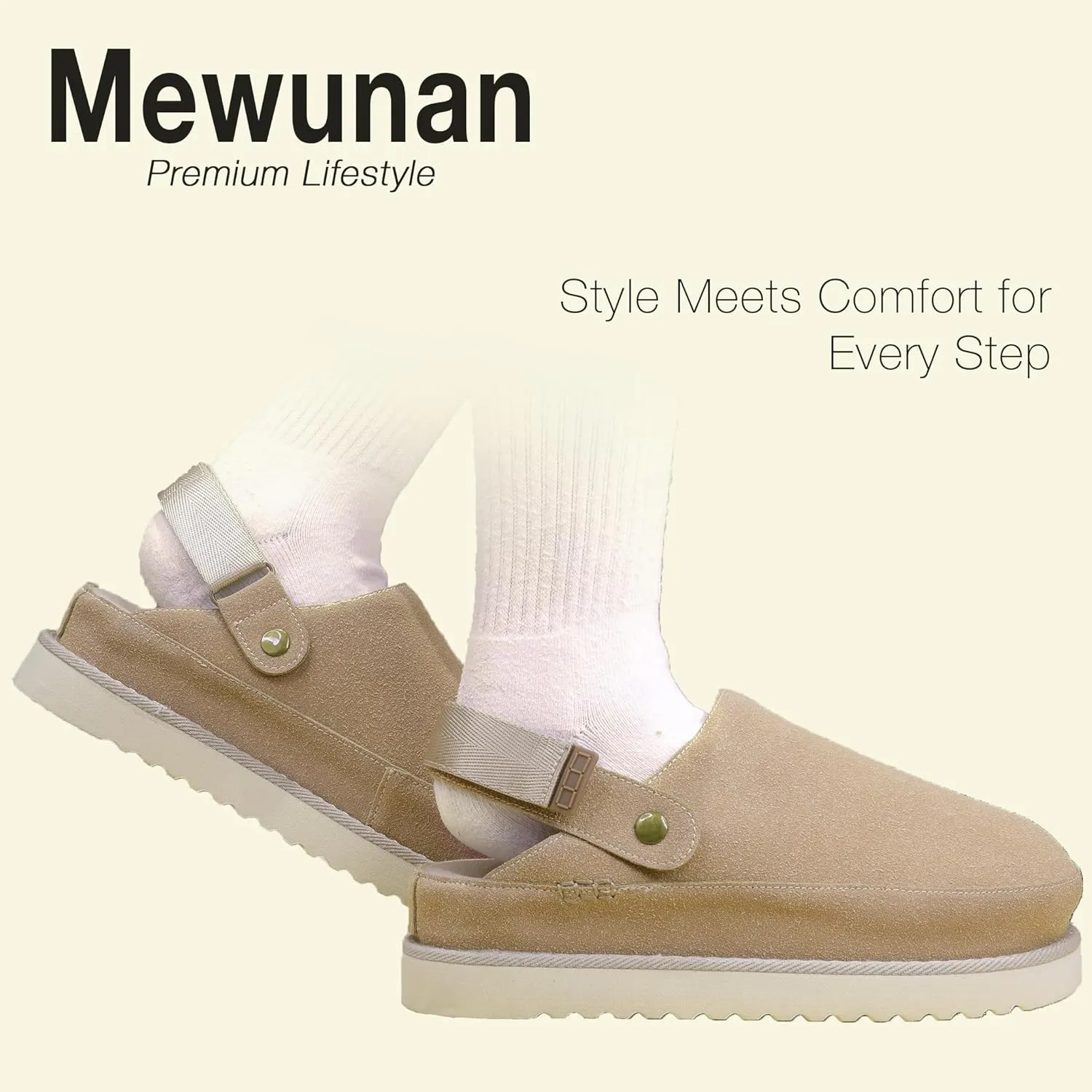 Genuine Suede Clogs for Women-Narrow Memory Foam Platform Clogs Lightweight Womens Clog & Mules Gold Star Clog Sandals Potato Shoes 2025
