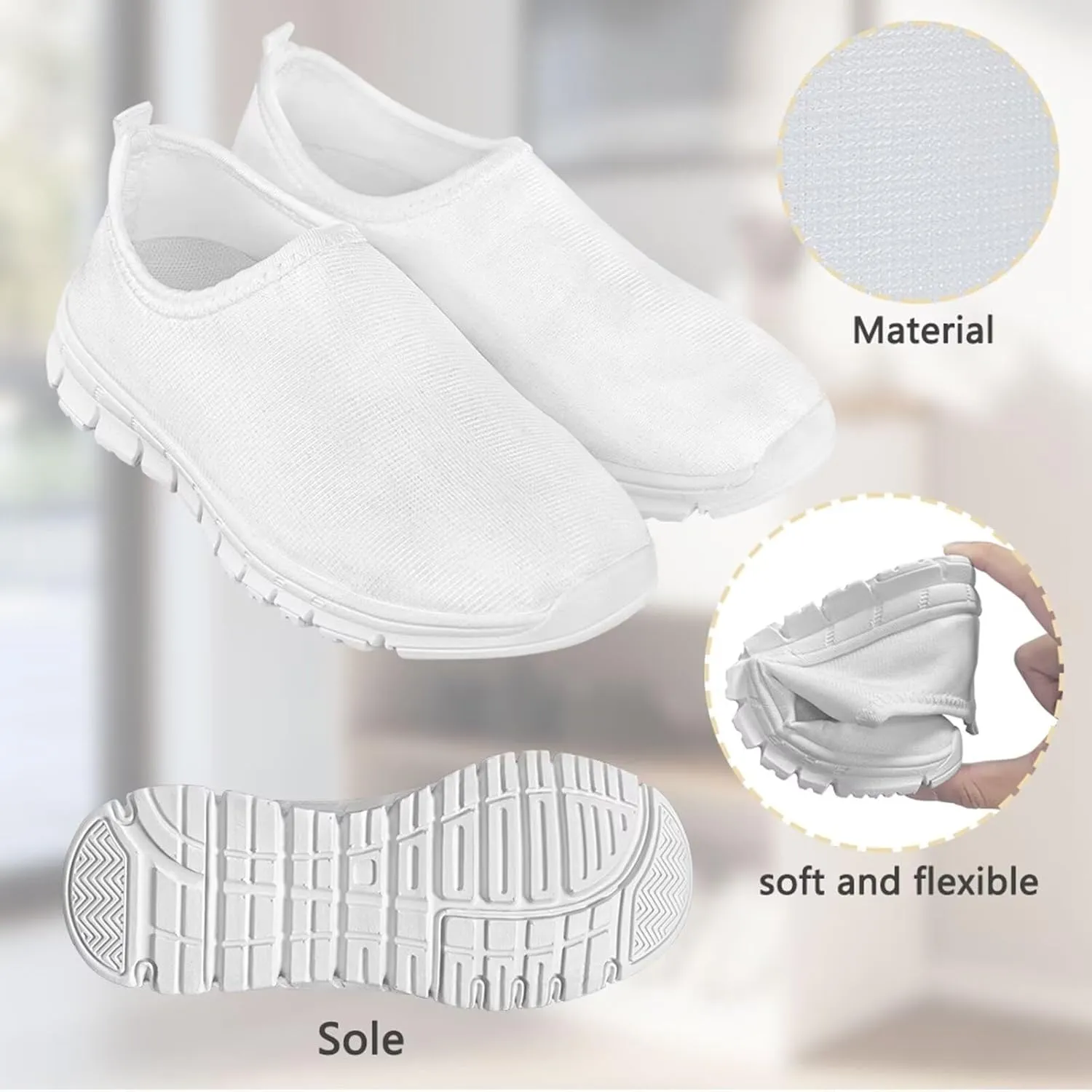 Girls Slip On Sneakers Cute Shoes for Girls Boys Comfort Running Shoes
