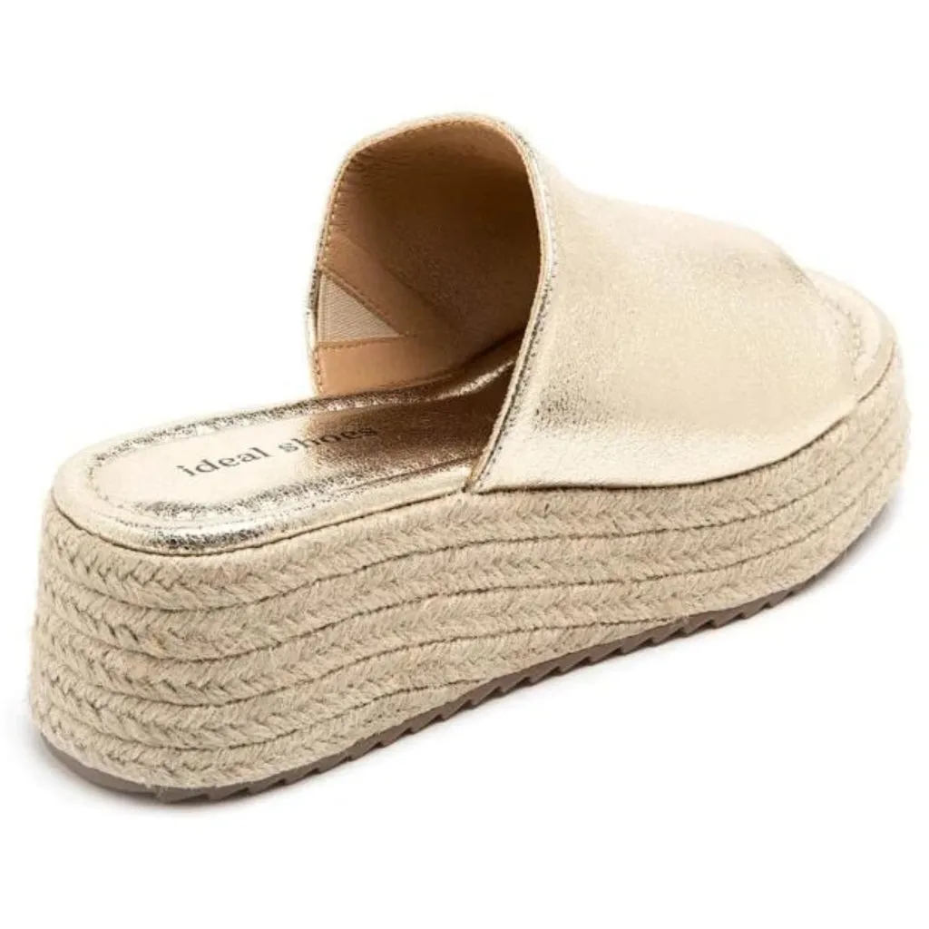 Hailey plateau sandaler 5937 - Gold