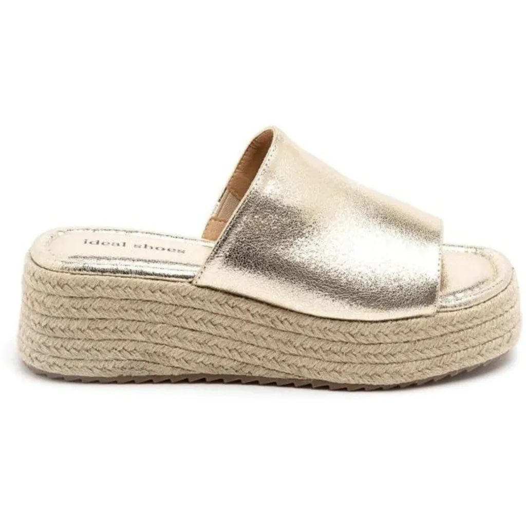 Hailey plateau sandaler 5937 - Gold