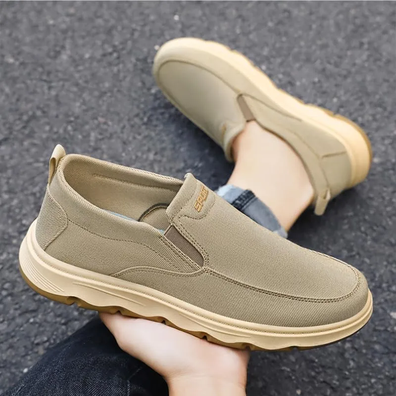 Hands Free Slip On for Man Walking Shoes Loafers Slip-ins Working Dress Casual Outdoor Lightweight Cushioning Comfortable Breathable Hiking All-Terrain Ankle Boots Trekking