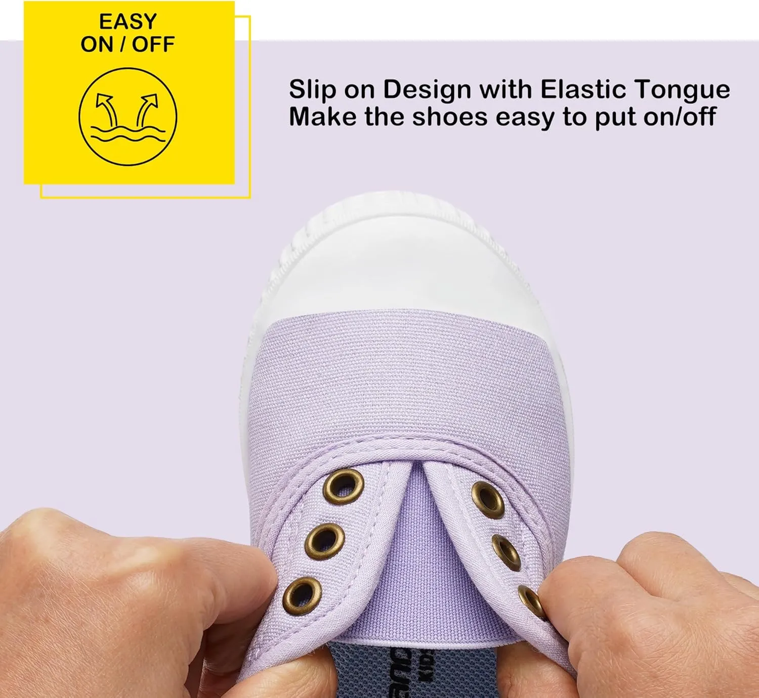 Harvest Land Kid Slip On Sneakers Toddler Comfortable Canvas Shoes for Boys Girls Light Tennis Shoes Children Fashion Shoes