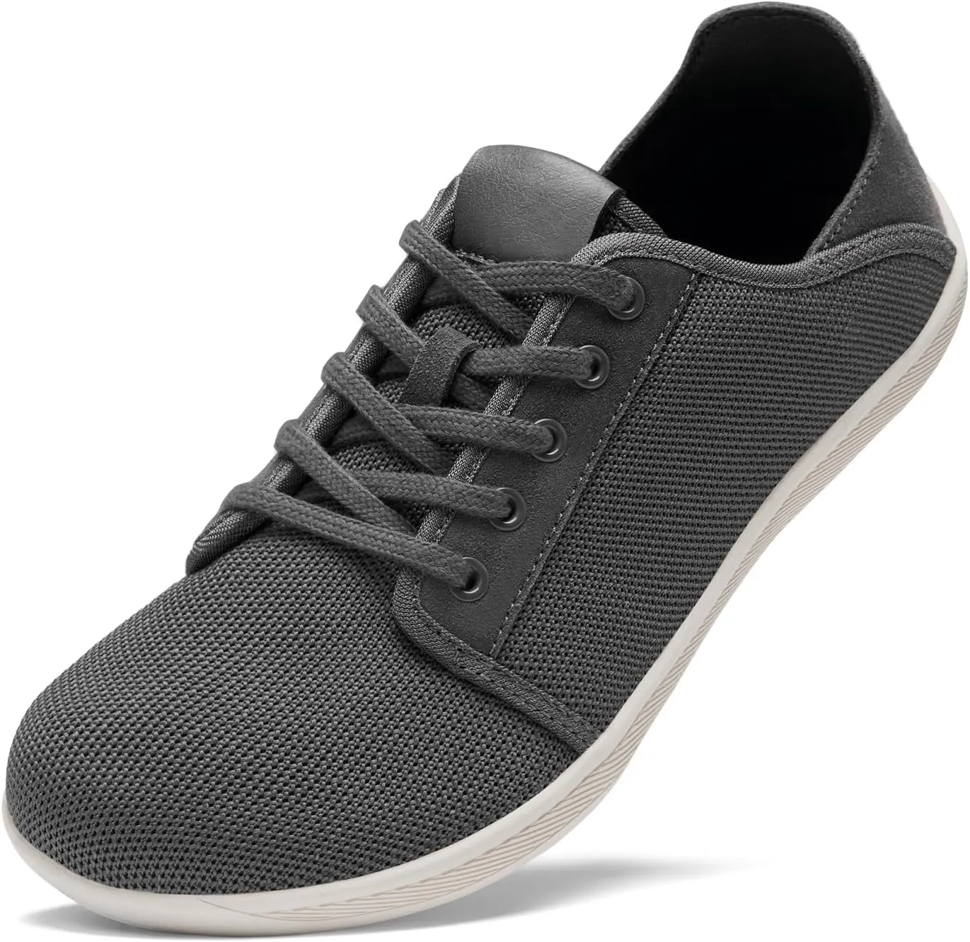 HEEZ Mens Wide Toe Barefoot Shoes 2 in 1 Slip on Mules and Breathable Sneakers for Men Lace Up Comfortable Walking Shoes