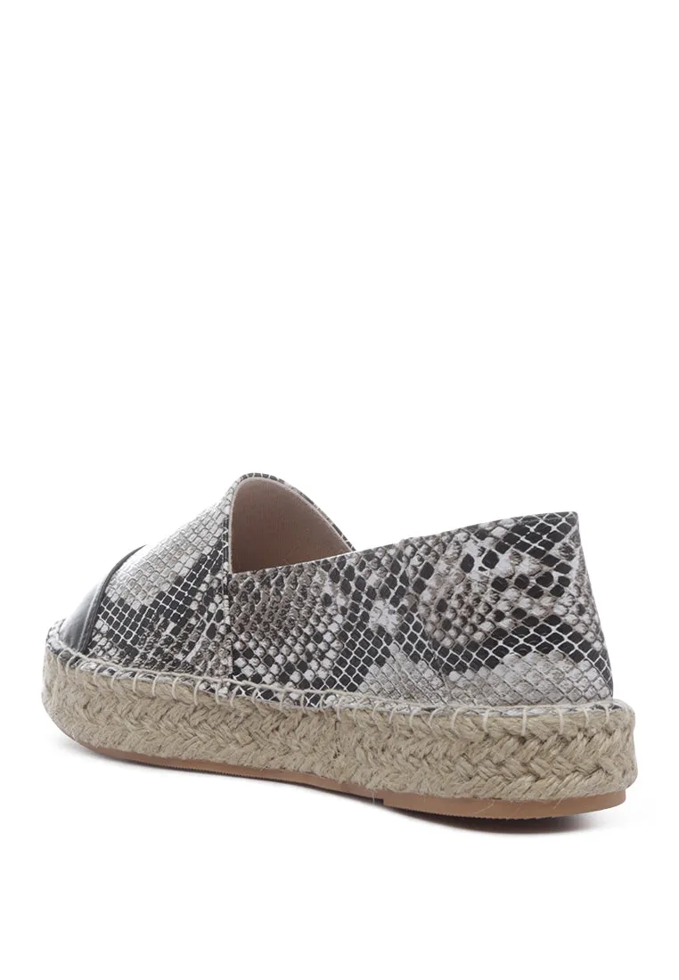 hermosa animal print slipon espadrilles