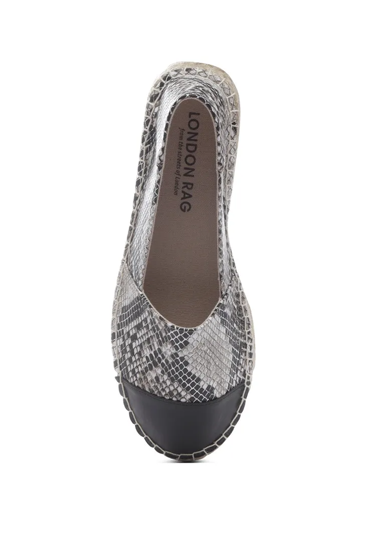 hermosa animal print slipon espadrilles