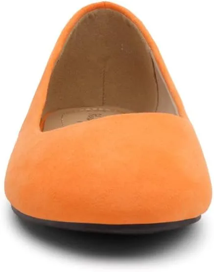 Herstyle Ever Memory Women's Ballet Flats Dressy Flat Shoes Almond Toe Ballerina Comfortable Slip-On Casual Flats for Daily Wear Work Office and Party