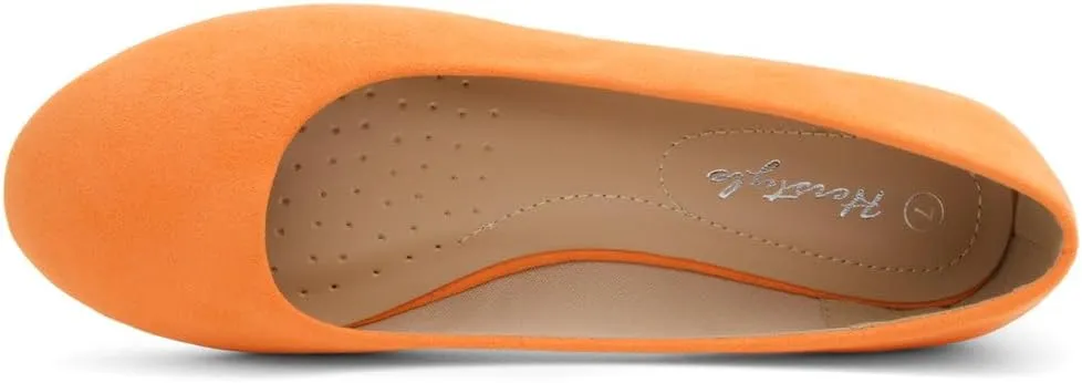Herstyle Ever Memory Women's Ballet Flats Dressy Flat Shoes Almond Toe Ballerina Comfortable Slip-On Casual Flats for Daily Wear Work Office and Party