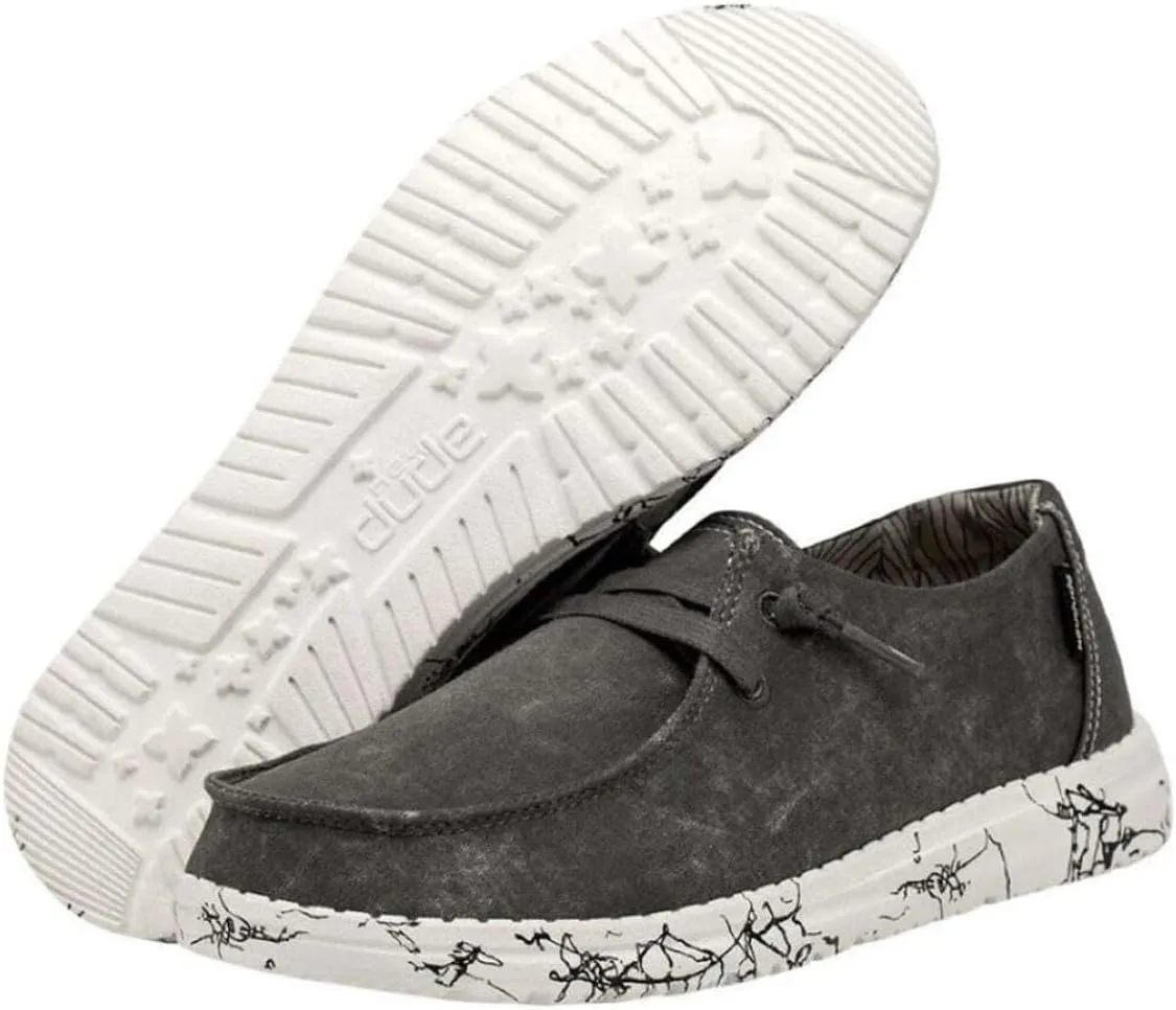 Hey Dude Women's Wendy Linen | Women’s Shoes | Women’s Lace Up Loafers | Comfortable & Light-Weight