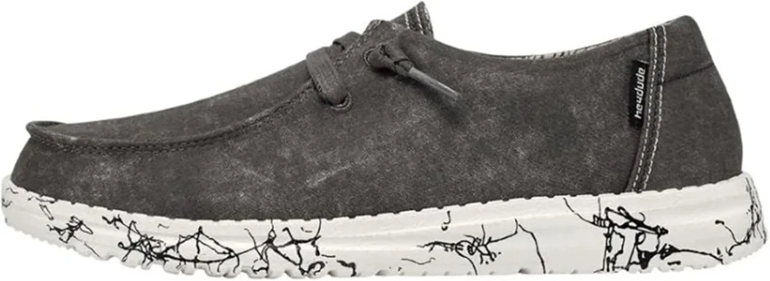 Hey Dude Women's Wendy Linen | Women’s Shoes | Women’s Lace Up Loafers | Comfortable & Light-Weight