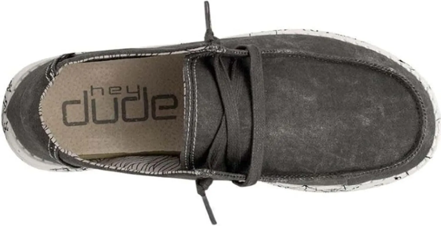 Hey Dude Women's Wendy Linen | Women’s Shoes | Women’s Lace Up Loafers | Comfortable & Light-Weight