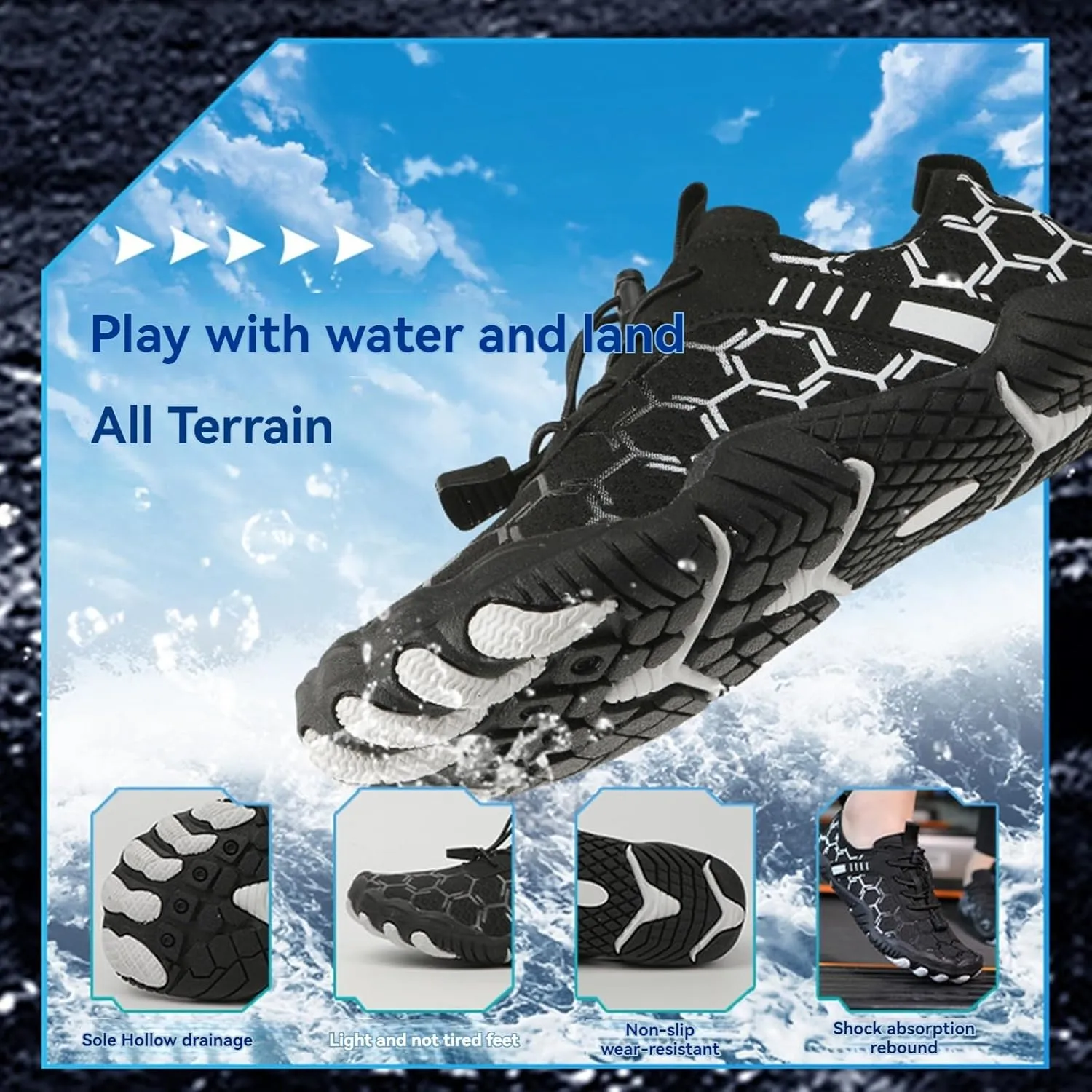 Hike Barefoot Shoes for Women Men Barefoot Shoe with Wide Toe Box Healthy Breathable Non-Slip Athletic Footwear Lightweight