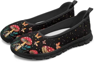 Jeiento Casual Slip On Loafers for Women Lady Mesh Tennis Shoes Breathable Light Weight Low Top Round Toe Walking Sneakers