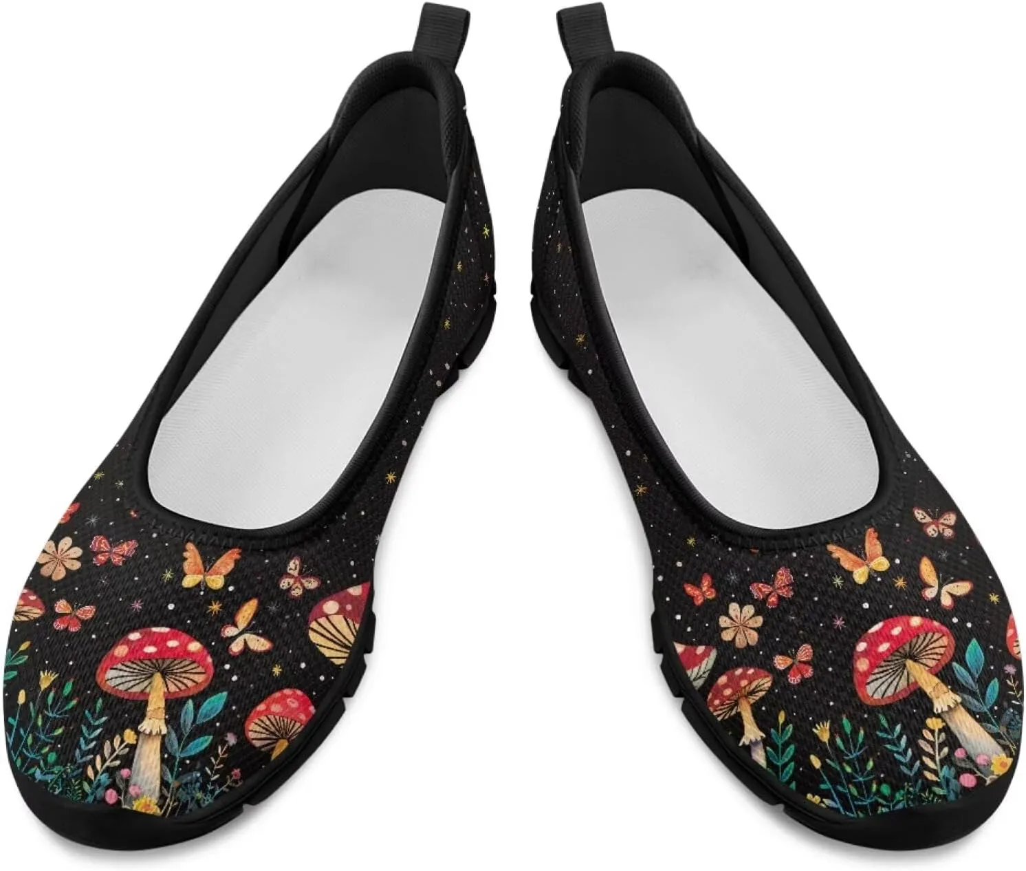 Jeiento Casual Slip On Loafers for Women Lady Mesh Tennis Shoes Breathable Light Weight Low Top Round Toe Walking Sneakers