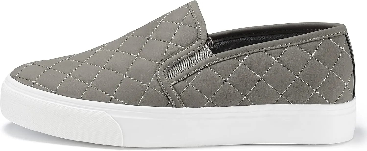 JENN ARDOR Slip On Sneakers Women Comfortable Walking Slip On Shoes Women Memory Foam Womens Fashion Loafers for Women Casual Shoes for Women Flats