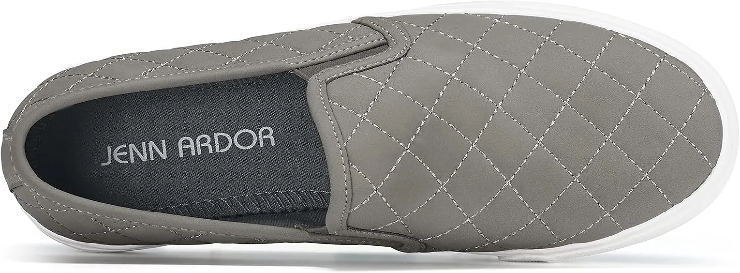 JENN ARDOR Slip On Sneakers Women Comfortable Walking Slip On Shoes Women Memory Foam Womens Fashion Loafers for Women Casual Shoes for Women Flats