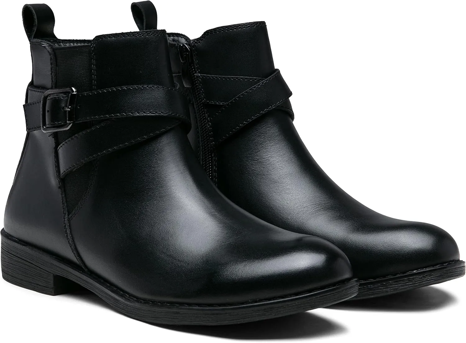 Jeossy Women's 9008 Ankle Boots Zipper Casual Fall Short Booties for Women