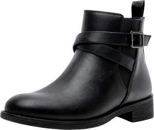 Jeossy Women's 9008 Ankle Boots Zipper Casual Fall Short Booties for Women