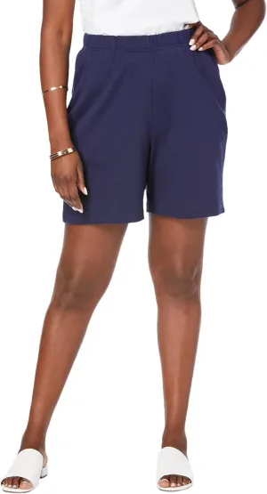 Jessica London Women's Plus Size Soft Ease Knit Shorts