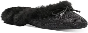 Jessica Simpson Womens TRACEE2 Faux Fur Pointed Toe Mules