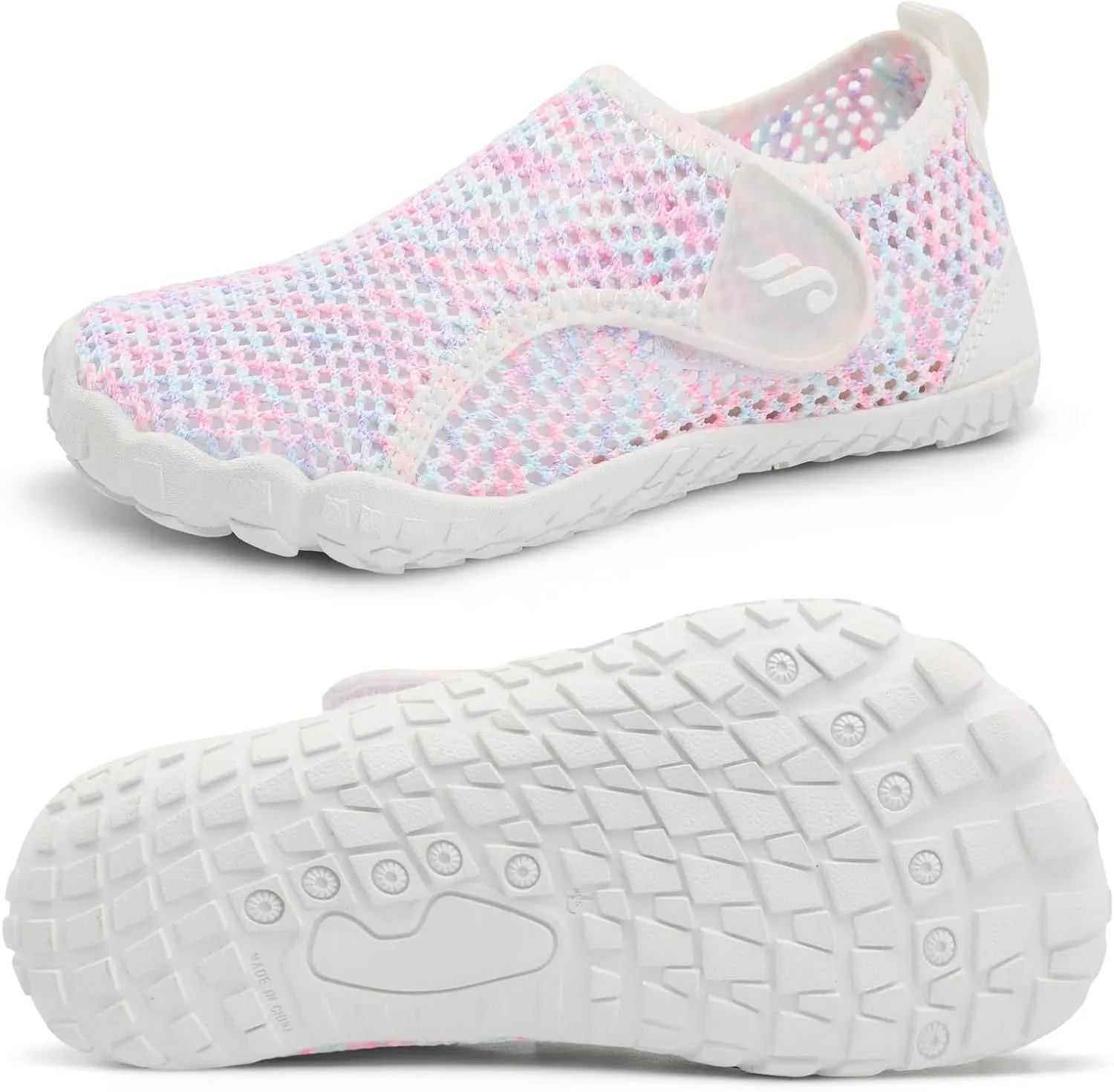 JIASUQI Kids Water Shoes for Boys Girls Barefoot Swim Beach Shoes Quick Dry Hiking Shoes Sneakers for Kids
