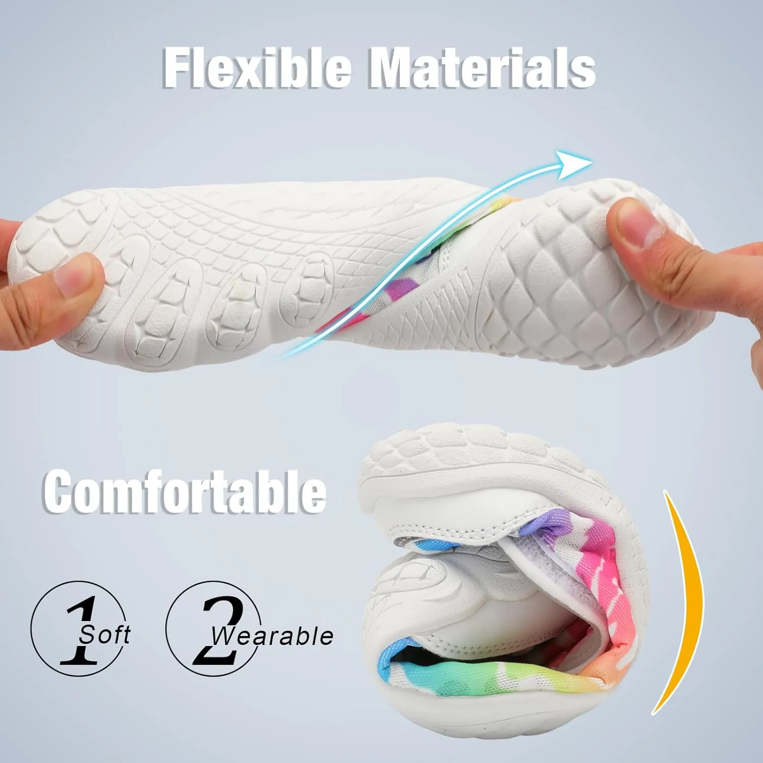 JIASUQI Water Shoes for Men Women Barefoot Swim Beach Shoes Quick Dry Hiking Shoes Sneakers for Adults