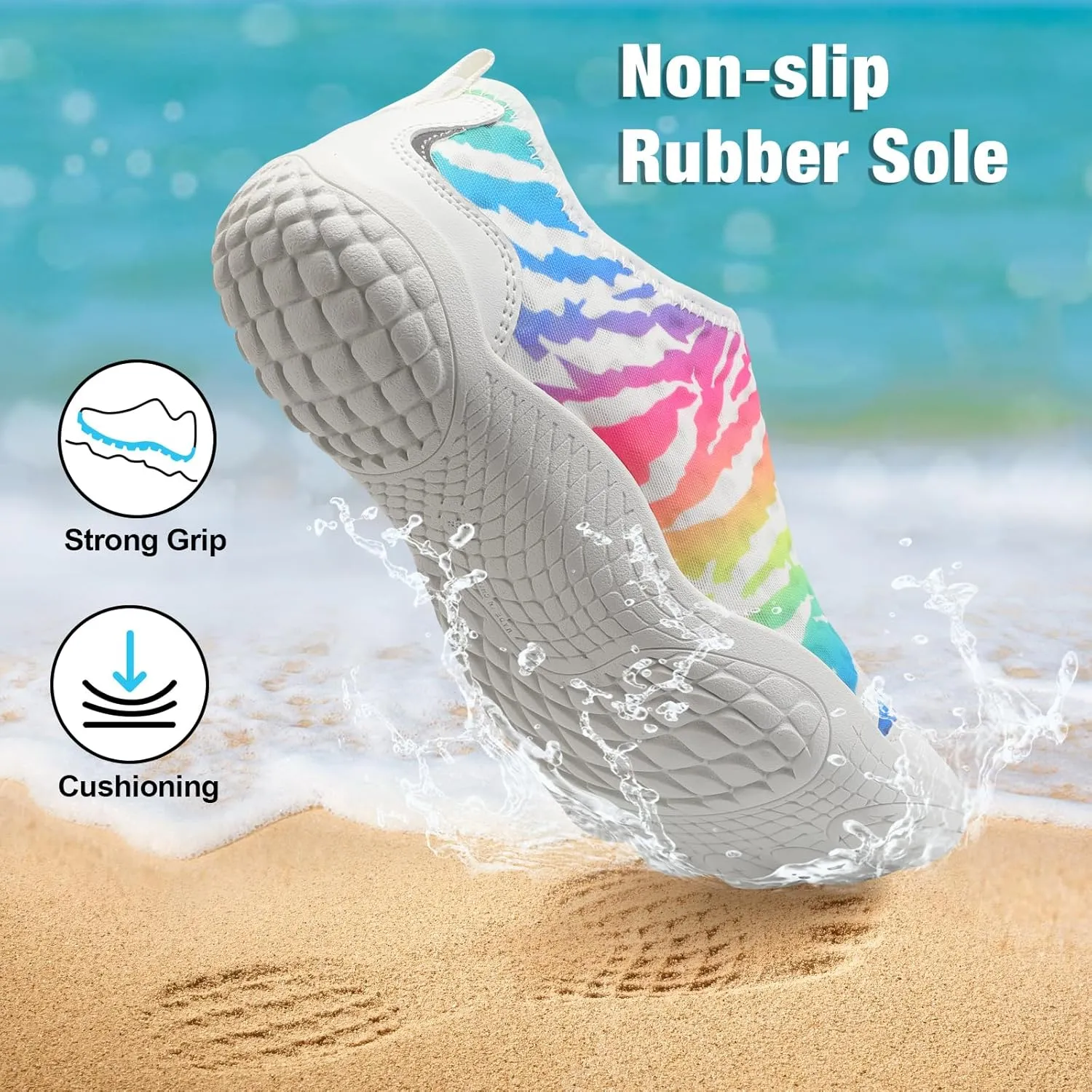 JIASUQI Water Shoes for Men Women Barefoot Swim Beach Shoes Quick Dry Hiking Shoes Sneakers for Adults
