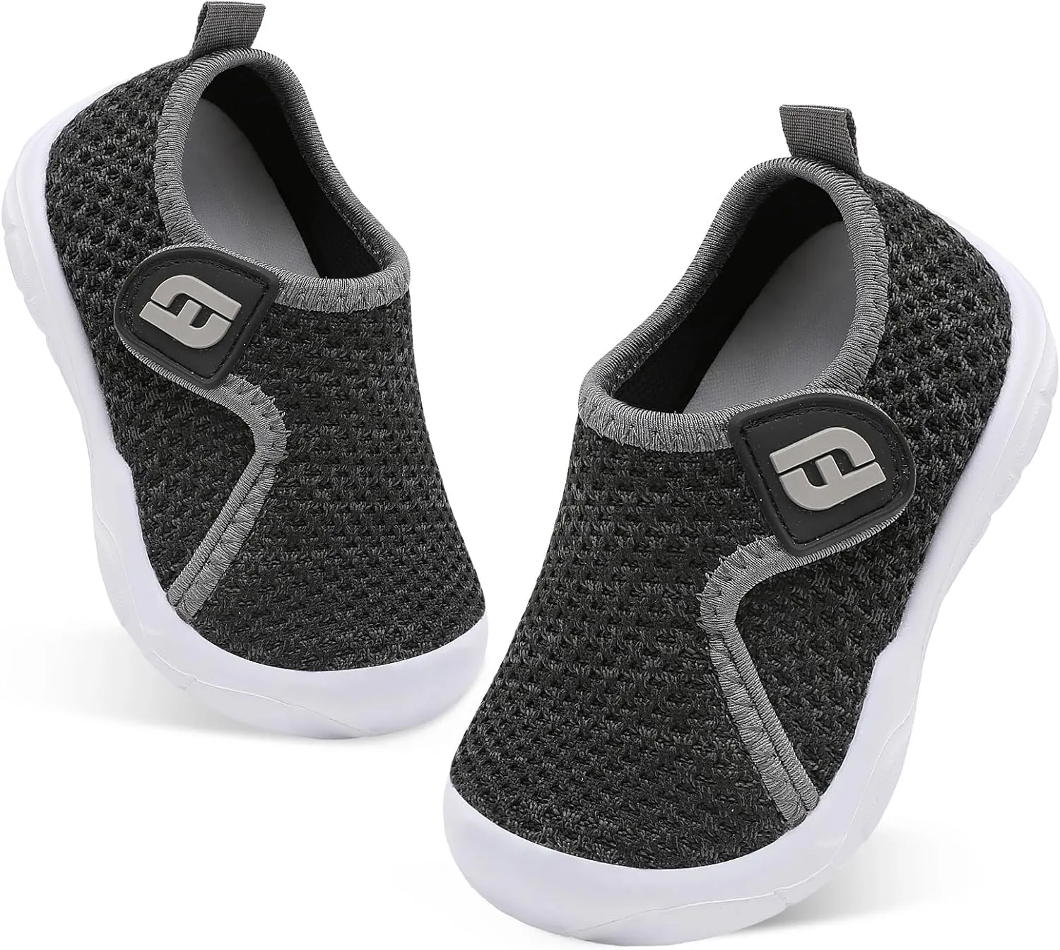 JOINFREE Toddler Boys Girls Barefoot Shoes Breathable Kids Sneakers Lightweight Walking Shoes Slip On Tennie Shoes Wide School Shoes