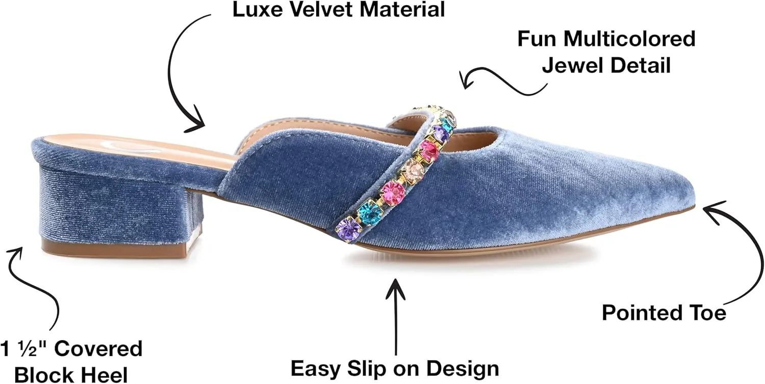 Journee Women's Jewel Evening Dress Flats