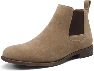 Jousen Men's Chelsea Boots Lightweight Casual Chukka Ankle Boots Classic Elastic Dress Boots For Men