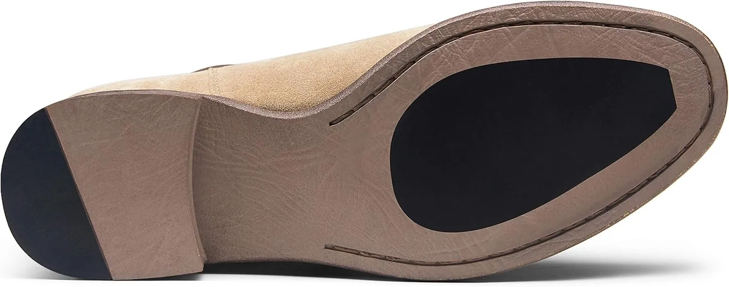 Jousen Men's Chelsea Boots Lightweight Casual Chukka Ankle Boots Classic Elastic Dress Boots For Men