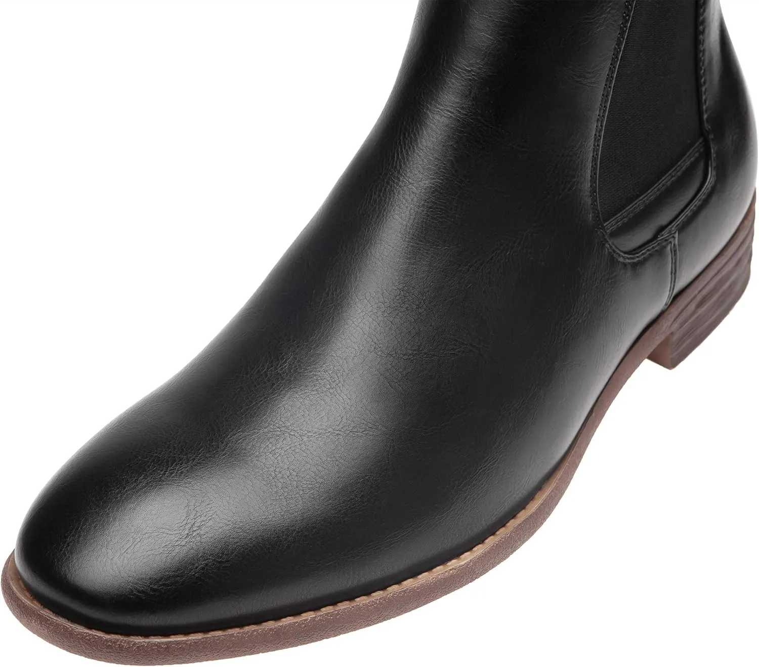 Jousen Men's Chelsea Boots Lightweight Casual Chukka Ankle Boots Classic Elastic Dress Boots For Men