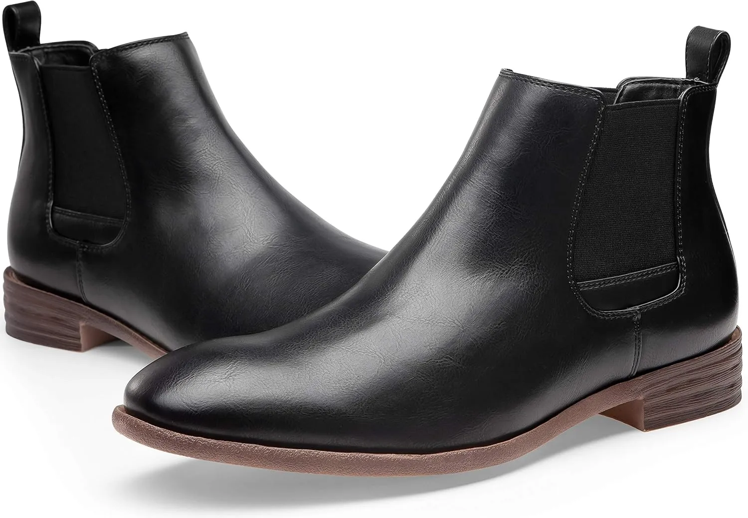 Jousen Men's Chelsea Boots Lightweight Casual Chukka Ankle Boots Classic Elastic Dress Boots For Men