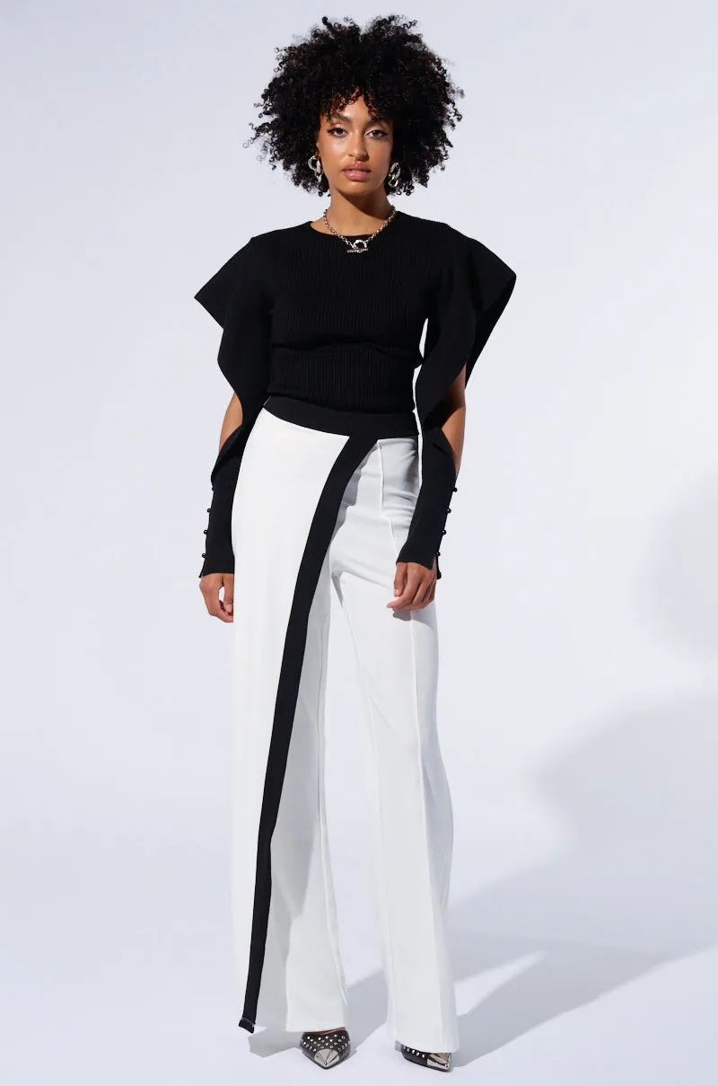 JULIA LONG SLEEVE SWEATER IN BLACK
