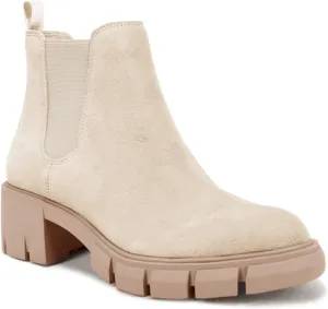 Juliet Holy Womens Lug Sole Platform Ankle Booties Chelsea Slip on Chunky Block Heel Leather Combat Boots