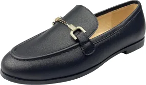 Justar Women's Genuine Leather Buckle Loafers Dress Shoes Casual Flats Low Heel Slip on Driving Penny Loafer for Women